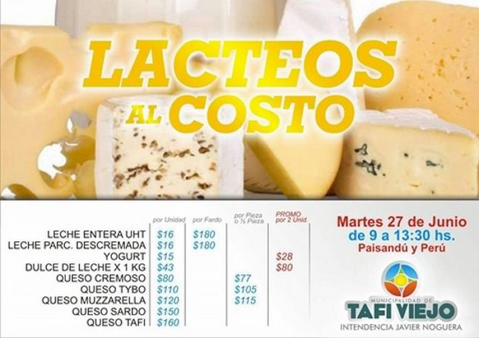 Lácteos al Costo en Tafí Viejo