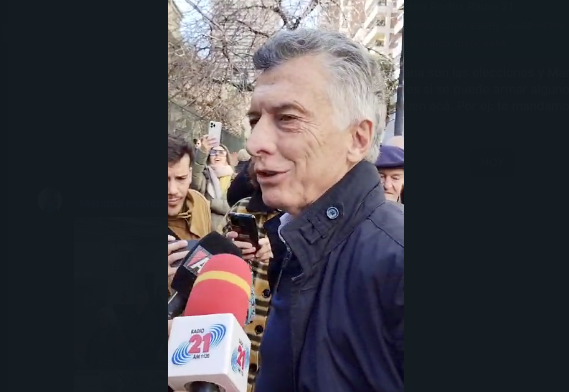 Mauricio Macri, exmandatario de Argentina, se unió al proceso de votación en la misma institución educativa de Jorge Macri,