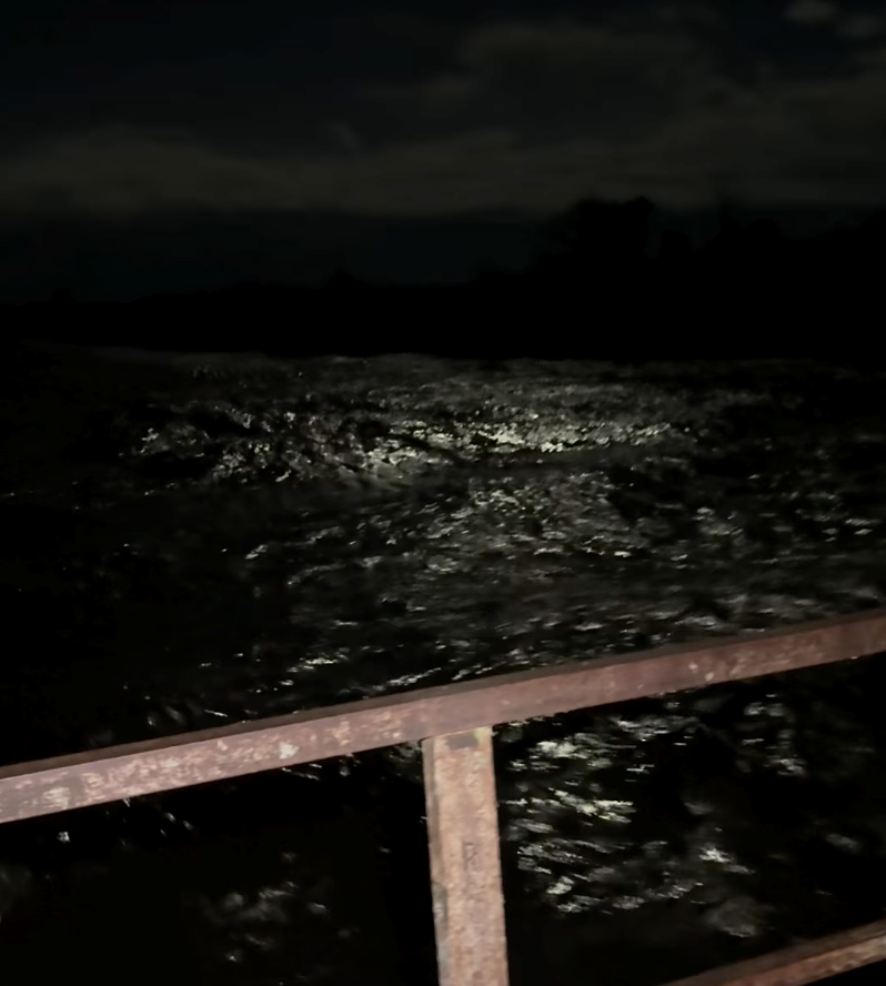 El río Medina creció por las tormentas y Defensa Civil monitorea la situación