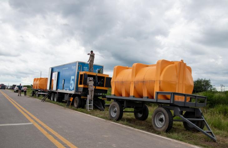 Suman una planta potabilizadora móvil en La Madrid para garantizar agua segura durante la emergencia