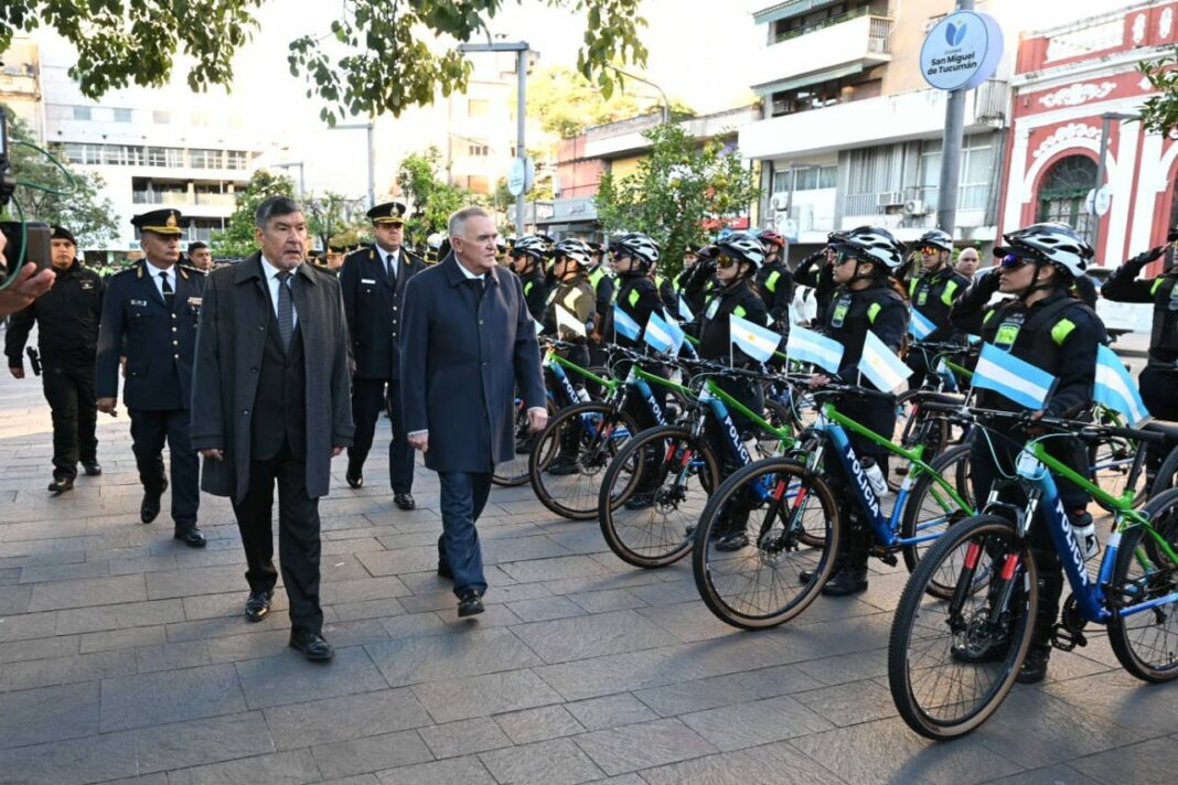 Jaldo reforzó la seguridad con 62 móviles y nuevo equipamiento para la Policía