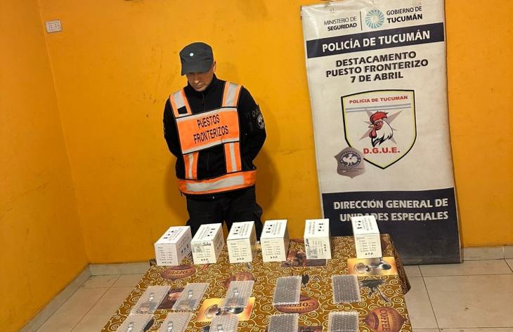 Secuestran dispositivos electrónicos de contrabando en un control fronterizo sobre la ruta 34