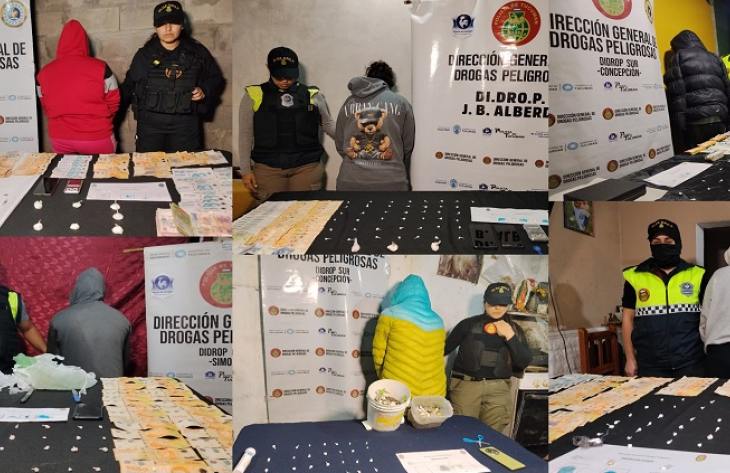 Tenía pulsera electrónica y seguía vendiendo droga: una de las seis detenidas en el megaoperativo de Concepción